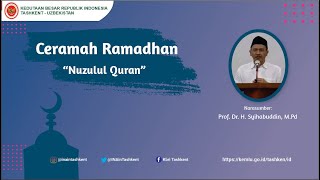Ceramah Ramadhan  Nuzulul Quran