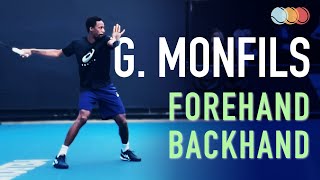 Gael Monfils - Forehand & Backhand Court Level Practice [Slow Motion] (2021)