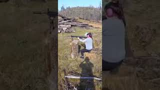My 12 year old daughter Precious firing the PTR91.