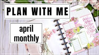 APRIL MONTHLY PLAN WITH ME / JANE'S AGENDA