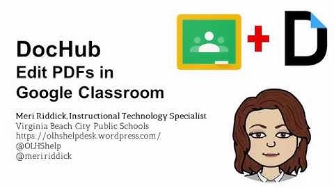 Use DocHub to edit PDFs Assigned in Google Classroom