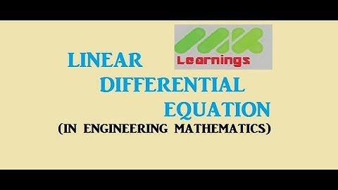 LINEAR DIFFERENTIAL EQUATION  [COMPLEMENTARY FUNCTION]