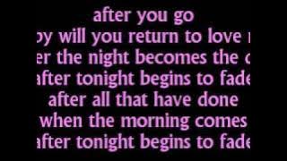 Mariah Carey - After Tonight - Lyrics on screen