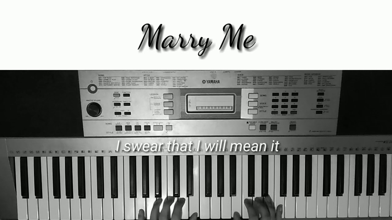 marry me jason derulo piano cover