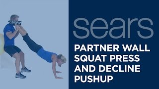 Partner Wall Squat Press and Decline PushUp screenshot 3