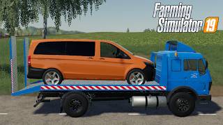 FS19 - TRANSPORTING CAR with Mercedes-Benz 1213 - NEW TRUCK MOD for Farming Simulator 2019 Roleplay