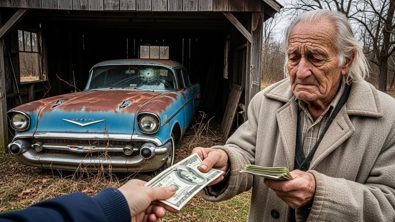 I Bought 1957 Chevrolet One-Fifty Sedan for ONLY $500! Grandpa Sold Me His Abandoned Car