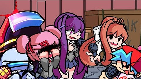 Double Kill, but Black is Controlling Natsuki and Yuri