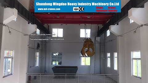 Hydraulic Overhead Bridge Grab Bucket Crane for Waste Incineration Plants Using