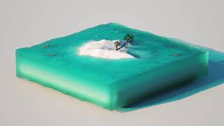 Beach 3D Animation - C4D