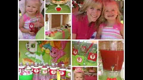 DIY Strawberry shortcake birthday party decorating ideas