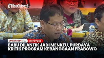 Galak! Baru Dilantik Jadi Menkeu Purbaya Kritik Program Kebanggaan Prabowo Subianto