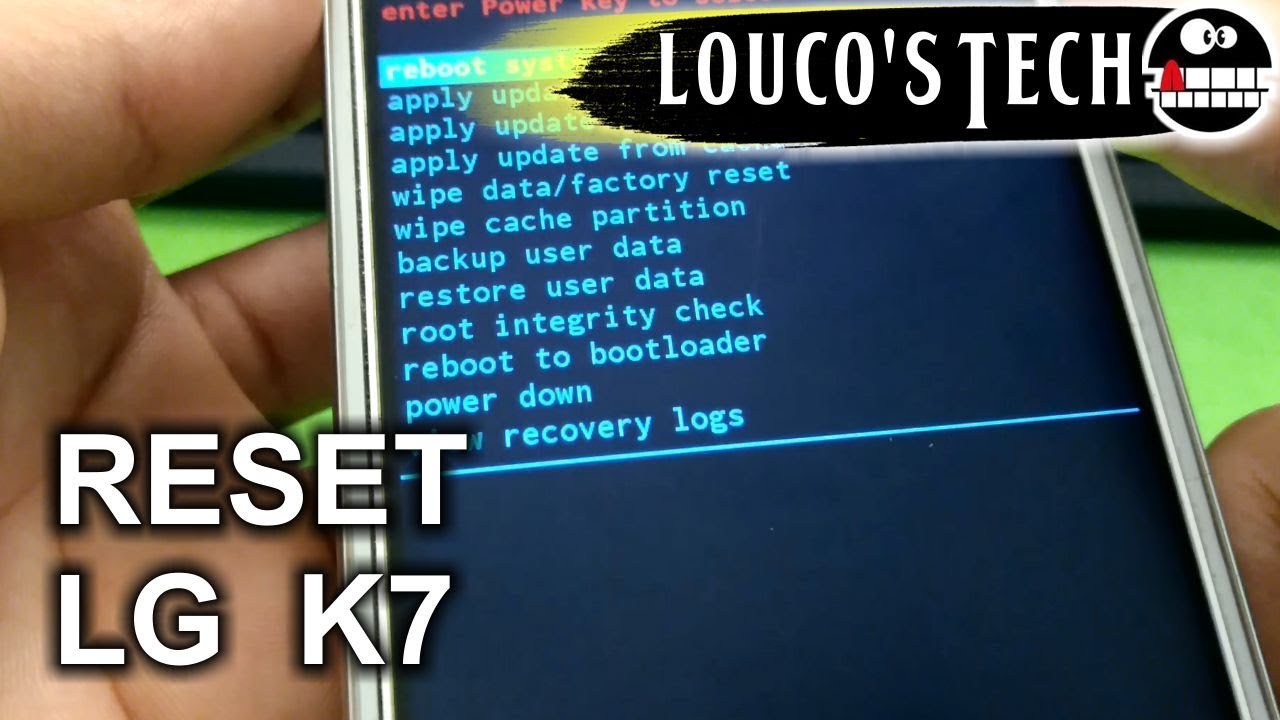 Hard Reset Formatação LG K7 X210ds (Forma Segura) SEM ENROLAÇÃO