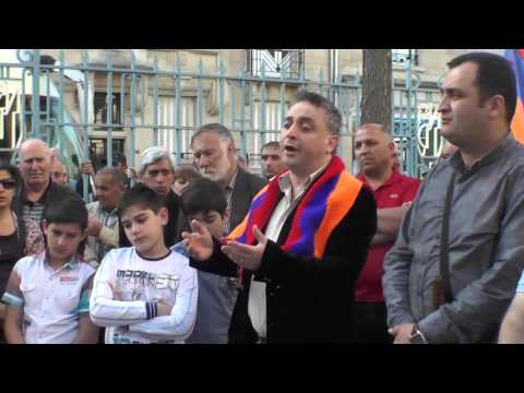 სომეხი ერის გენოციდის 100 წლისთავი. საფრანგეთი Франция День Геноцида Армян 24.04.2015 Армяне Вірмени