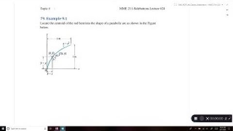 MME 211-L24-#79 Example 9.1 Centroid of a Line