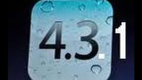Update Do Not update to Apple iOS 4.3.1 if JAILBREAK