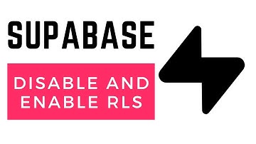 How to Disable and Enable RLS in table in Supabase  (Easy)