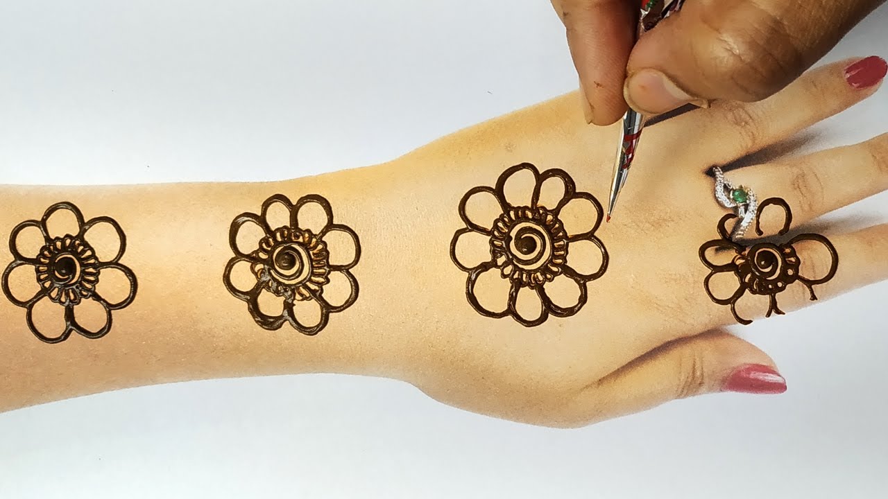 Easy Beautiful Mehndi - Latest Back Mehndi Design Step by Step - Ramzan ...