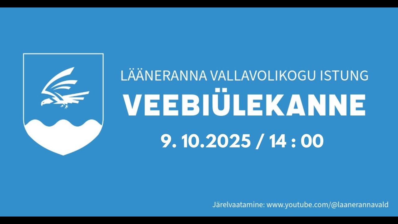 Lääneranna Vallavolikogu istung 9. oktoobril 2025