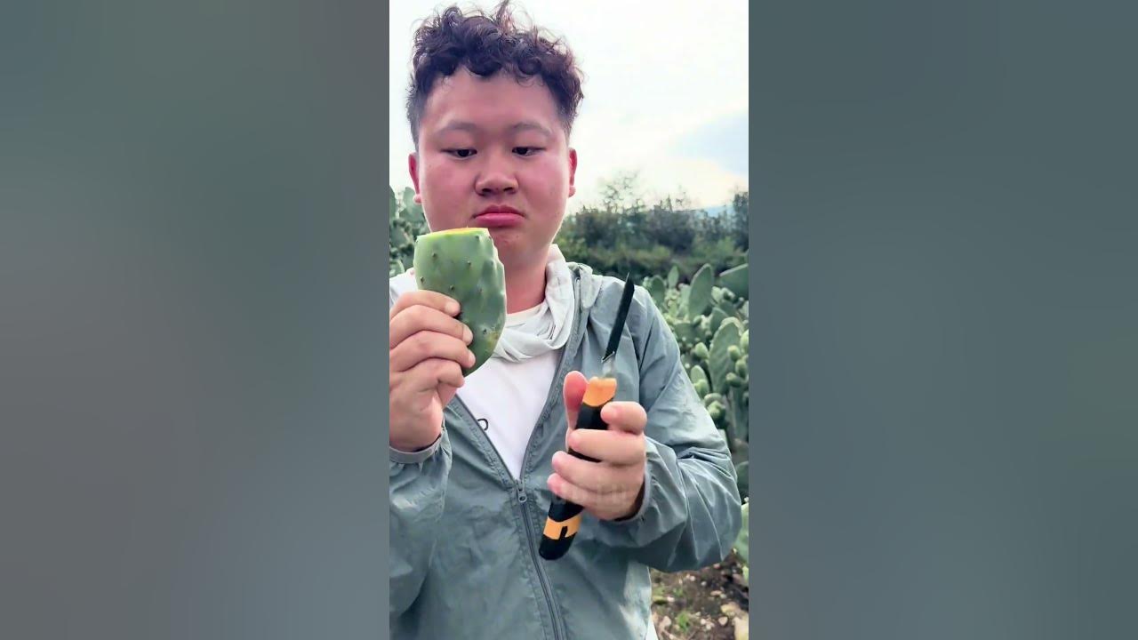 Can You Really Eat Cactus? Honest Taste Test & Preparation#farming #fruits