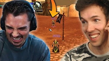 Teaching Grubby how to duel in WoW