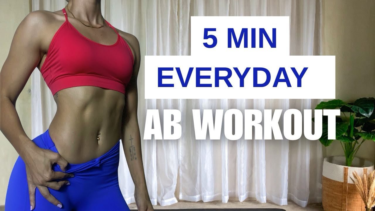 Quick 5 min at home Ab workout || No equipment - YouTube