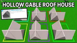 Mega HOLLOW GABLE ROOF HOUSE BUILD BATTLE in Bloxburg Roblox!