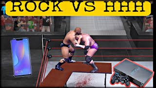The Rock Vs Triple H Tables Match 😱| Smack Down! Here Comes The Pain 🤗 Playing In Android Mobile |