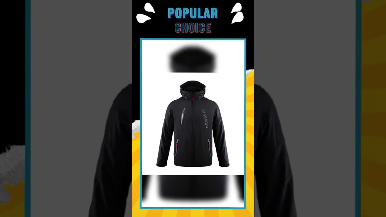 Alpinus Denali softshell jacket black M BR43381