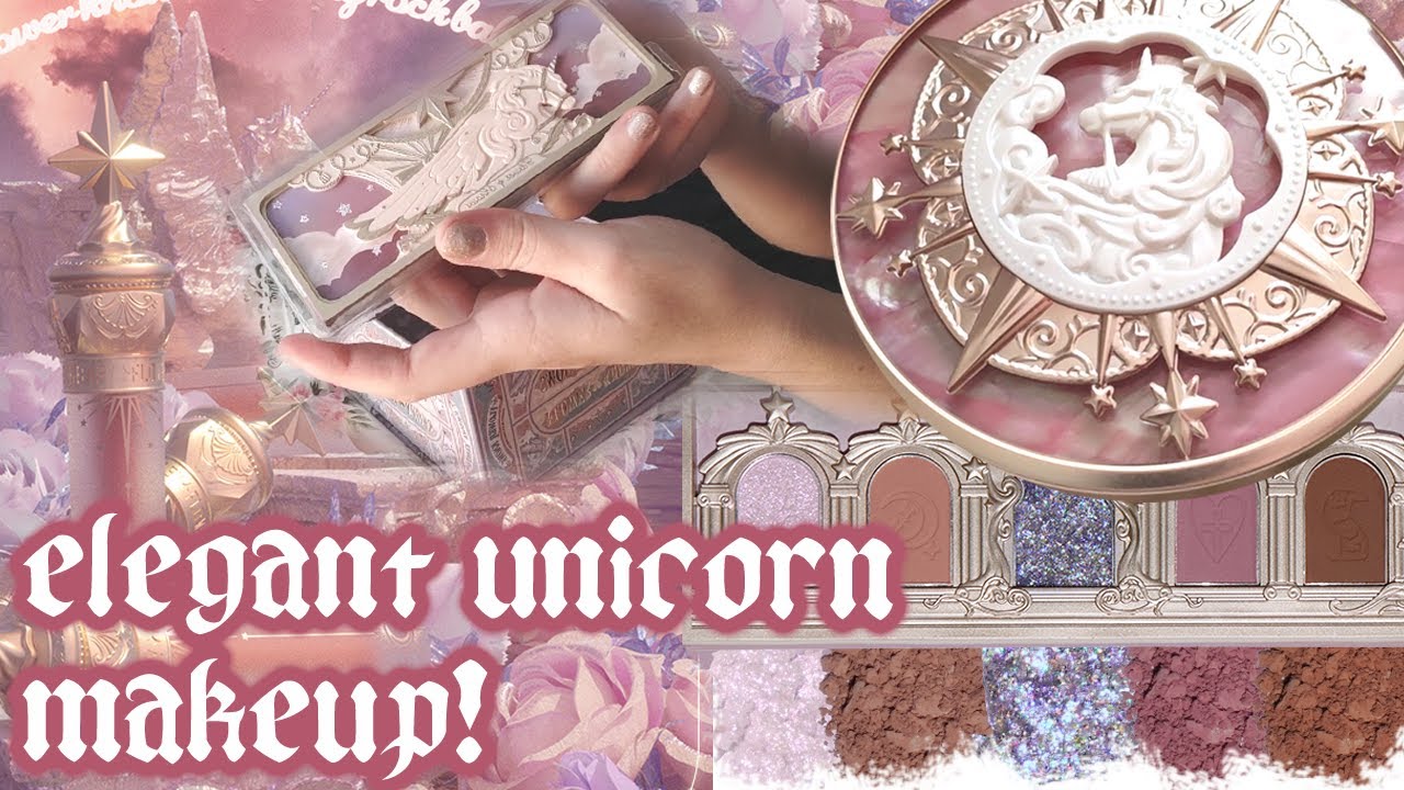 🦄 Unicorn Makeup from Flower Knows - Unboxing and First Time Try On!