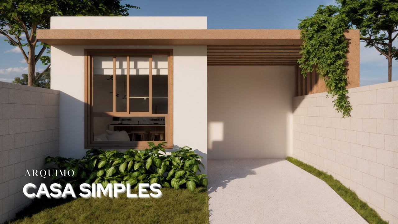 Casa Simples 5x5m - Uma Casa Compacta com Design Inteligente e Funcional!