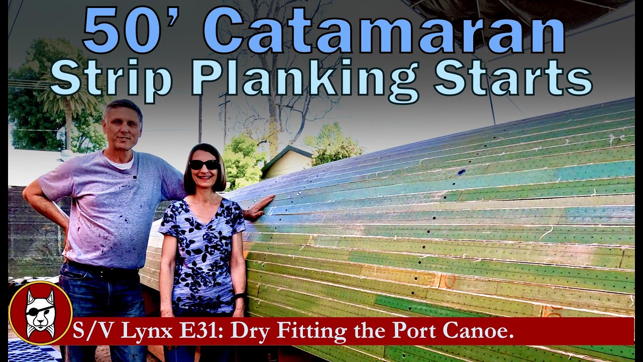 ⁣Kit E31: Strip Planking the Port Canoe