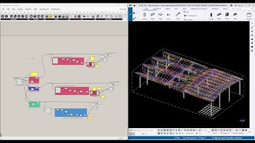 Convert a 3D AutoCAD model into structural members in Tekla Structures via Grasshopper-TeklaLiveLink