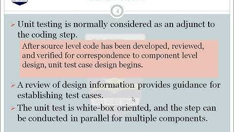 SE Unit IV Unit & Integration Testing