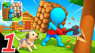 Craftheim Lumberjack Island Gameplay Walkthrough - Wood Island Builder Idle (iOS, Android) screenshot 4