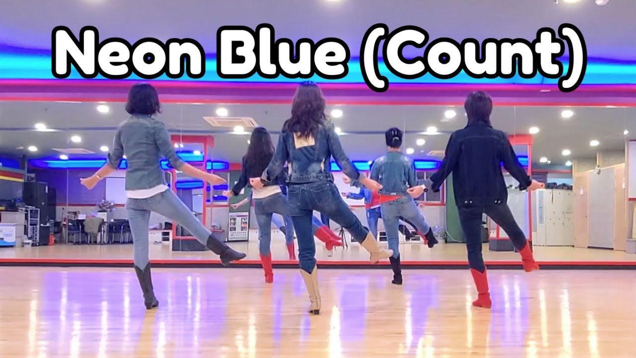 Neon Blue (Count) Linedance
