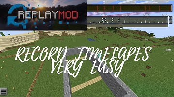 How to make Time-lapse video in Minecraft || Replay mod tutorial