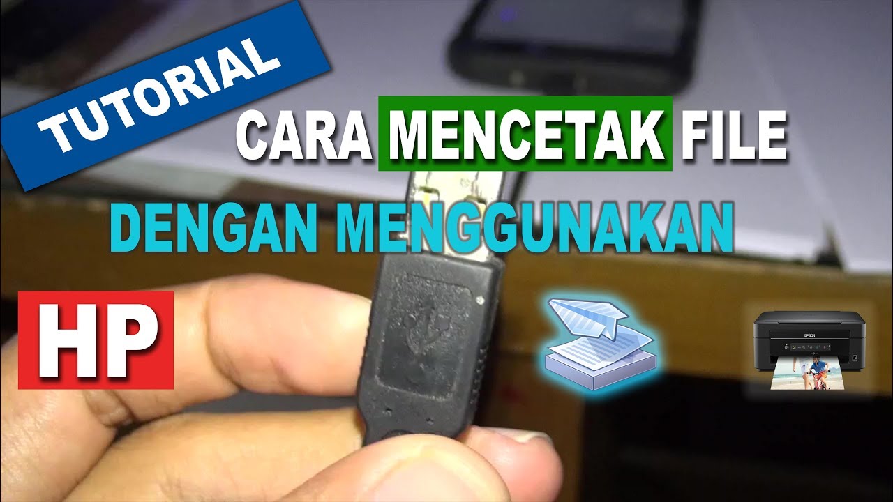 CARA MENCETAK FILE DENGAN HP 100 % Work - YouTube