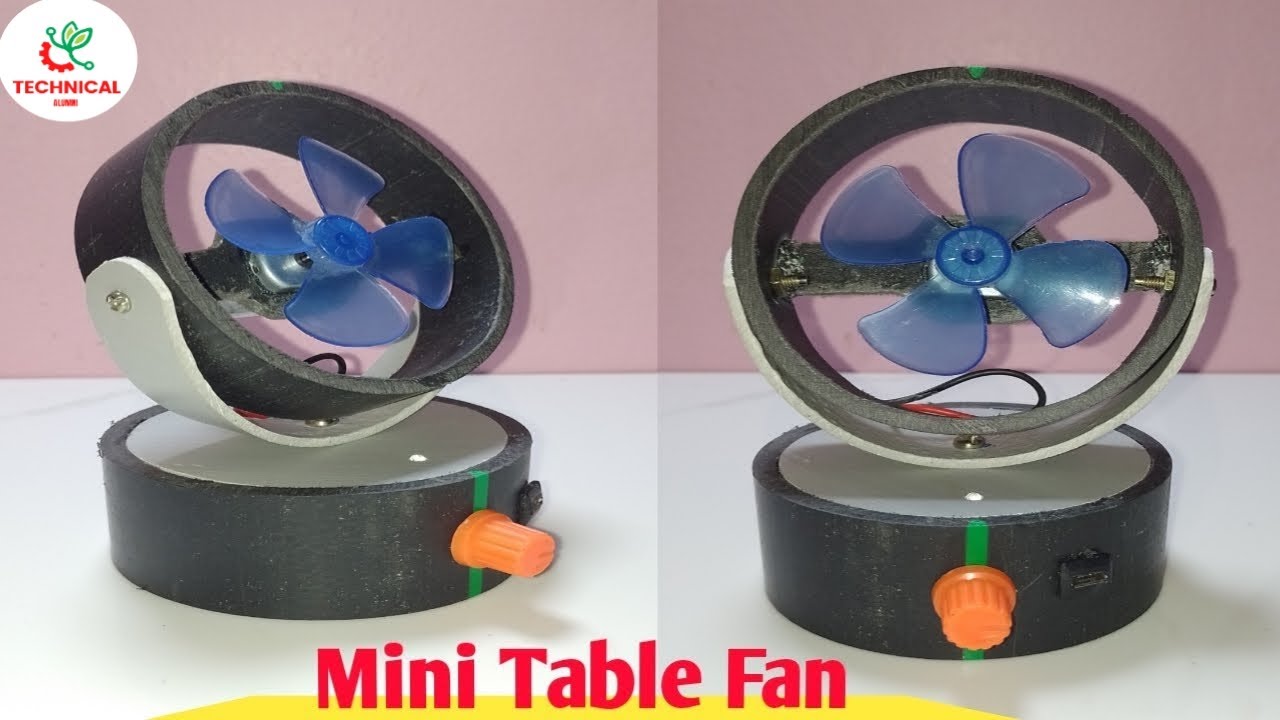 How To make rechargeable Table fan From DC Motor At Home// How To Make Mini Table Fan From PVC Pipe.