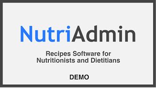 Recipes Software - Create and Manage Professional Recipes with NutriAdmin screenshot 2