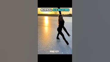 Normal vs Brutal ice skating ☠️ #trollface #troll #edit #shorts #iceskating