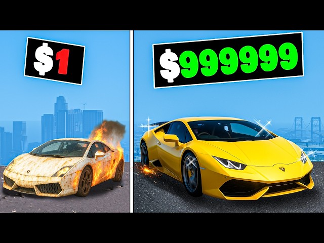 $1 to $1,000,000 Lamborghini in GTA 5