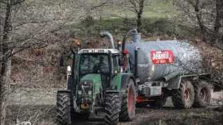 Fendt 415 Vario TMS &amp; Jeantil GT12500 - Epandage de Lisier - Loagri-JDmoitrackHD