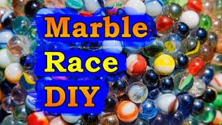 Marble run race game diy.  Шарогонки из подручных материалов. Развлечения для друзей.