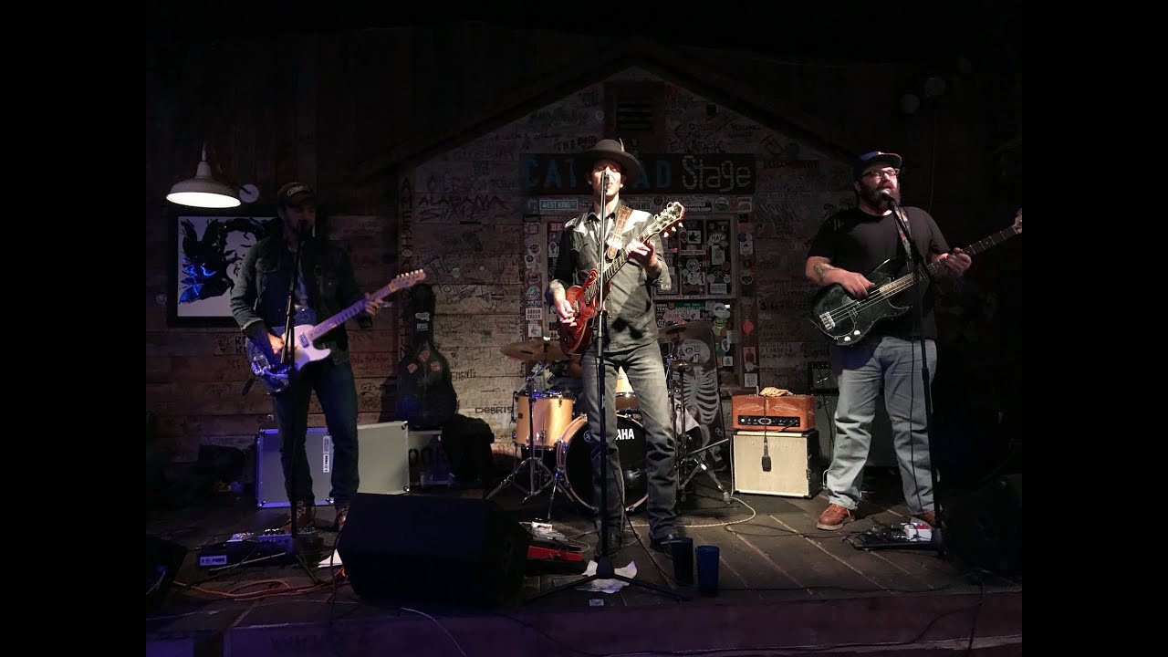 Boo Ray and band playing live on stage at Blue Canoe in Tupelo, Mississippi. October 26, 2019.