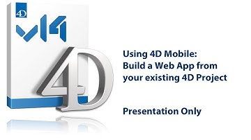 Presentation Only: Getting Started with 4D Mobile