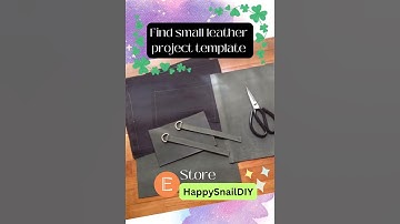 Kick start leatherworking with easy and small leather patterns. #diyleathercraft #diy #leatherwork