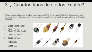 What are the types of diodes and what is their function?