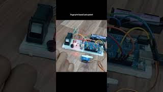 fingerprint based Lock system! 🔐#arduino #iotproject #homeautomation #electronicproject