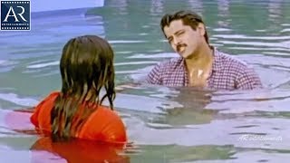 Raju Rani Jackie Movie Scenes Rohini Falls In Swimming Pool With Vikram Ar Entertainments